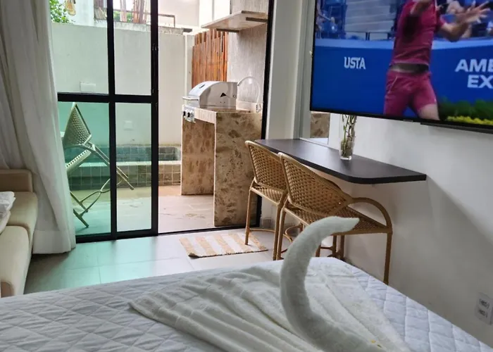 Flat Zero7 Villa Del Porto Com Piscina Privativa - Porto De Galinhas